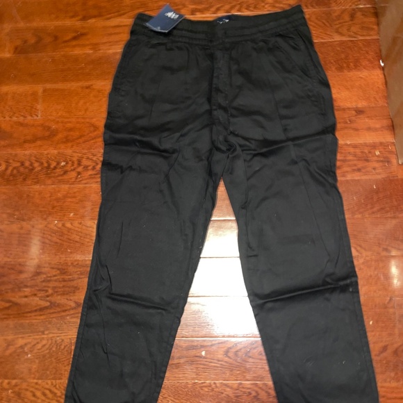 Gap Pull-On Draw string Pants Black Men’s Size MED NWT - Picture 1 of 11